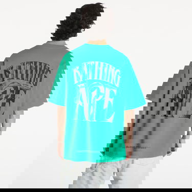 Tričko BAPE A BATHING APE Screen Print Logo Relaxed Fit Short Sleeve Tee Green Zelené | 001TEK801347M GRN, 2