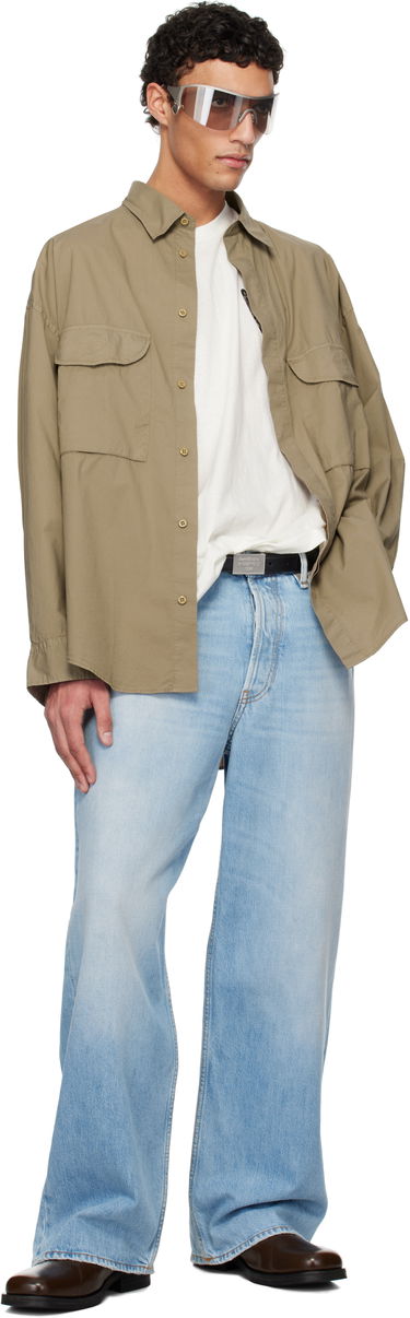 Košeľa Acne Studios Acne Studios Button-Up Shirt Hnedá | BB0608-, 3