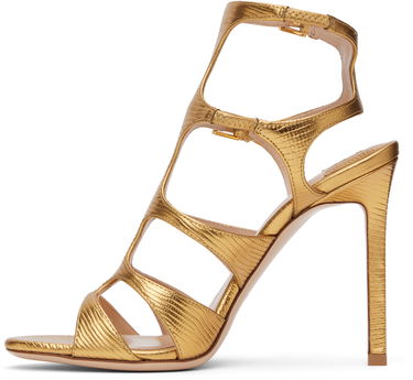 Starostlivosť o obuv Tom Ford TOM FORD Paradis Heeled Sandals Metalická | W3613-LCL232G, 2