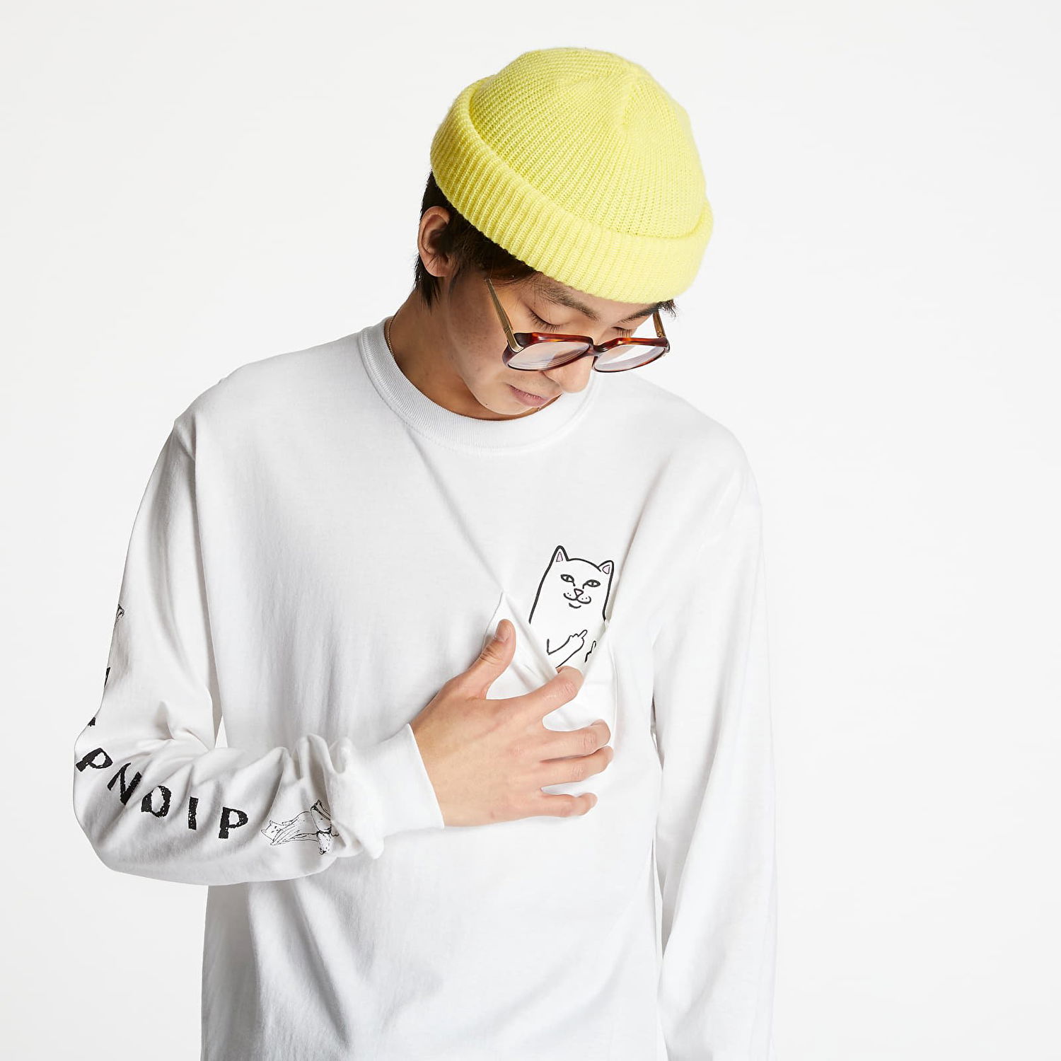 Tričko RIPNDIP Lord Nermal Biela | RND0427, 0