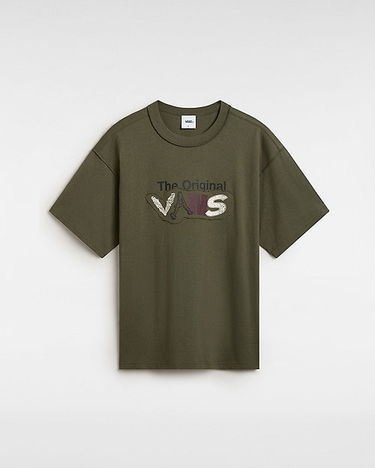 Tričko Vans Premium Clash Short Sleeve T-shirt (grape Leaf) Men Green, Size L Zelené | VN000HQ7KCZ, 0