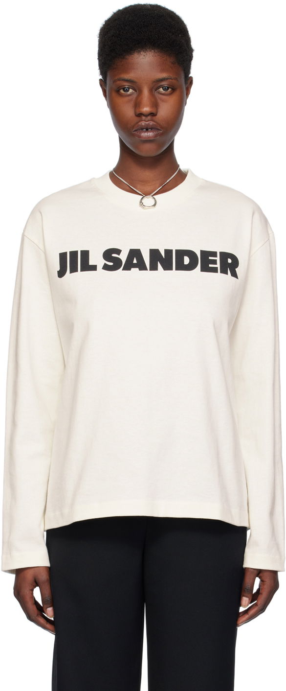 Tričko Jil Sander Crewneck T-Shirt Biela | J02GC0107_J45148, 0