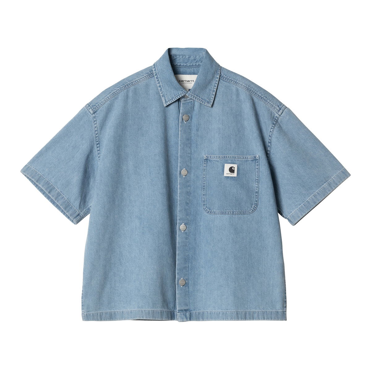 Košeľa Carhartt WIP Short Sleeve Lovilia Shirt Modrá | I034558_8, 0