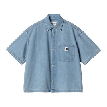 Košeľa Carhartt WIP Short Sleeve Lovilia Shirt Modrá | I034558_8, 0