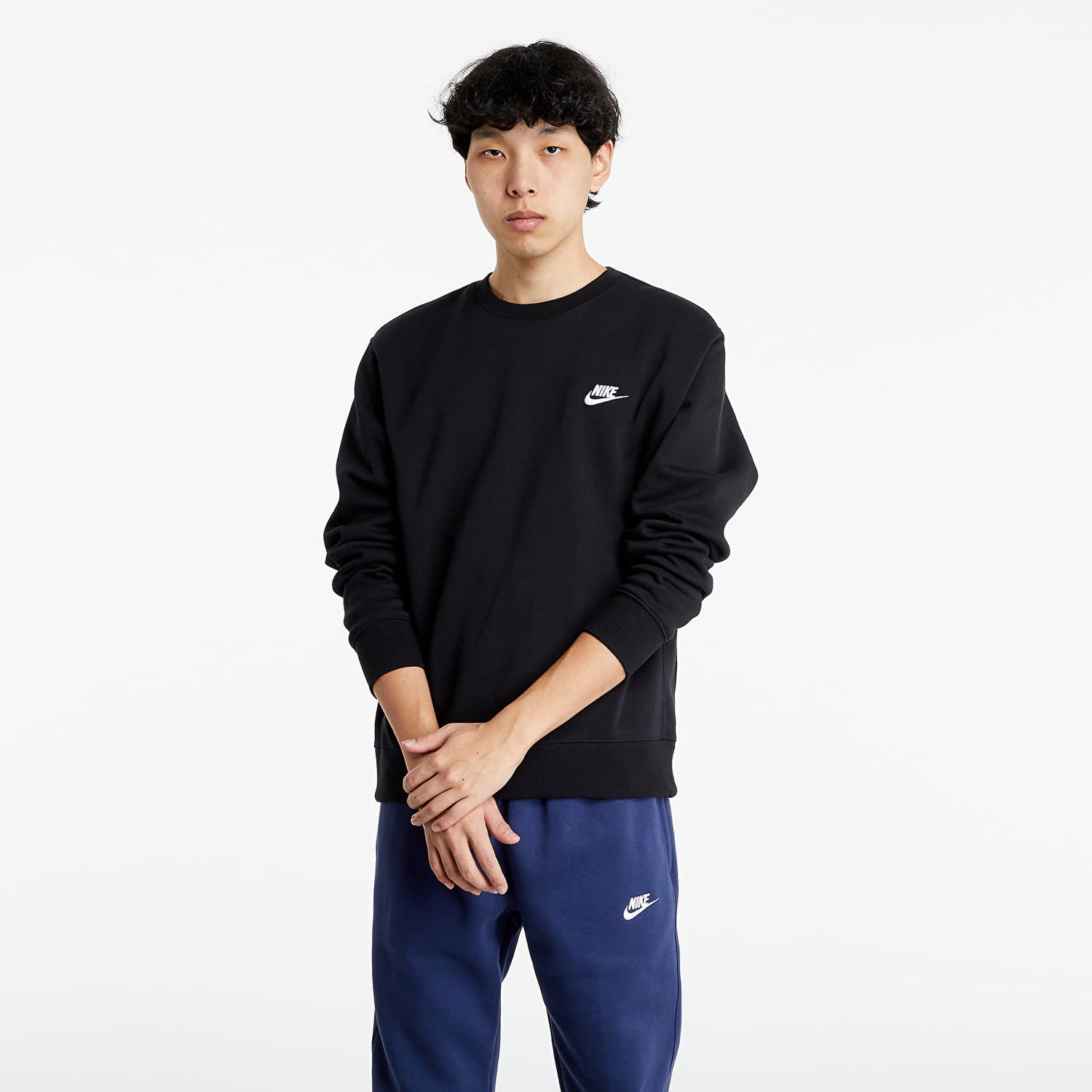 Mikina Nike Sportswear Club Fleece Crew Čierna | BV2662-010, 0