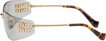 Slnečné okuliare Miu Miu Miu Miu Logo Shield Sunglasses Hnedá | 0MU A51S 8056262412336, 2