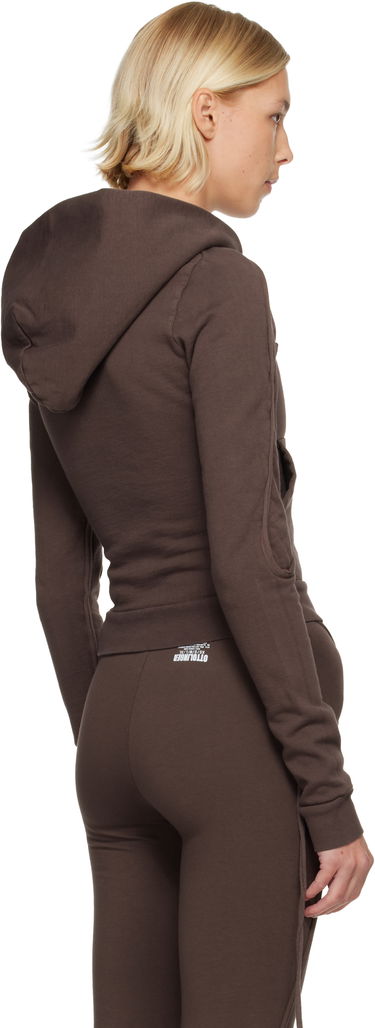 Mikina Ottolinger Ottolinger Fitted Zip Hoodie Hnedá | 115-602415-02, 2