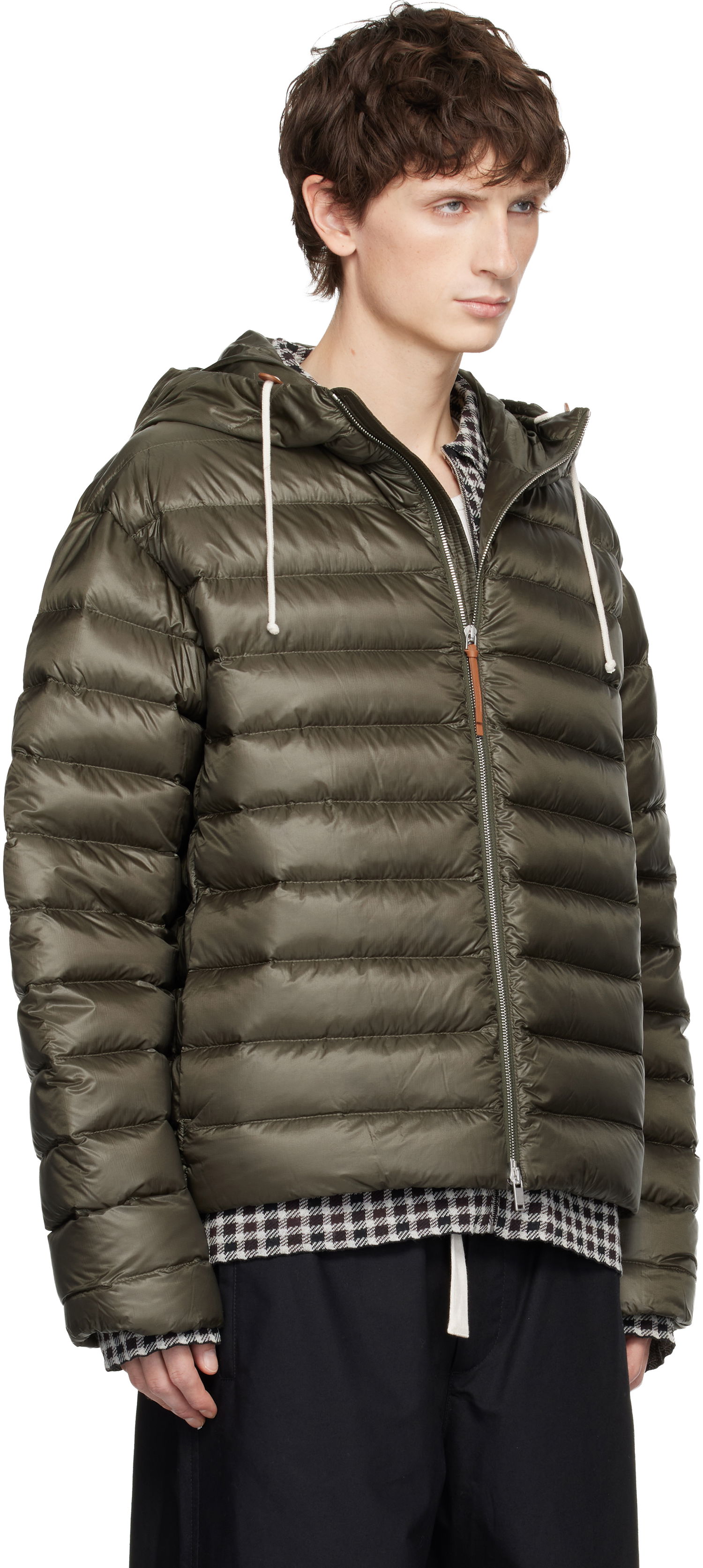 Prešívaná bunda Jil Sander Jil Sander Hooded Down Jacket Zelené | J47AF0153_J70122, 1