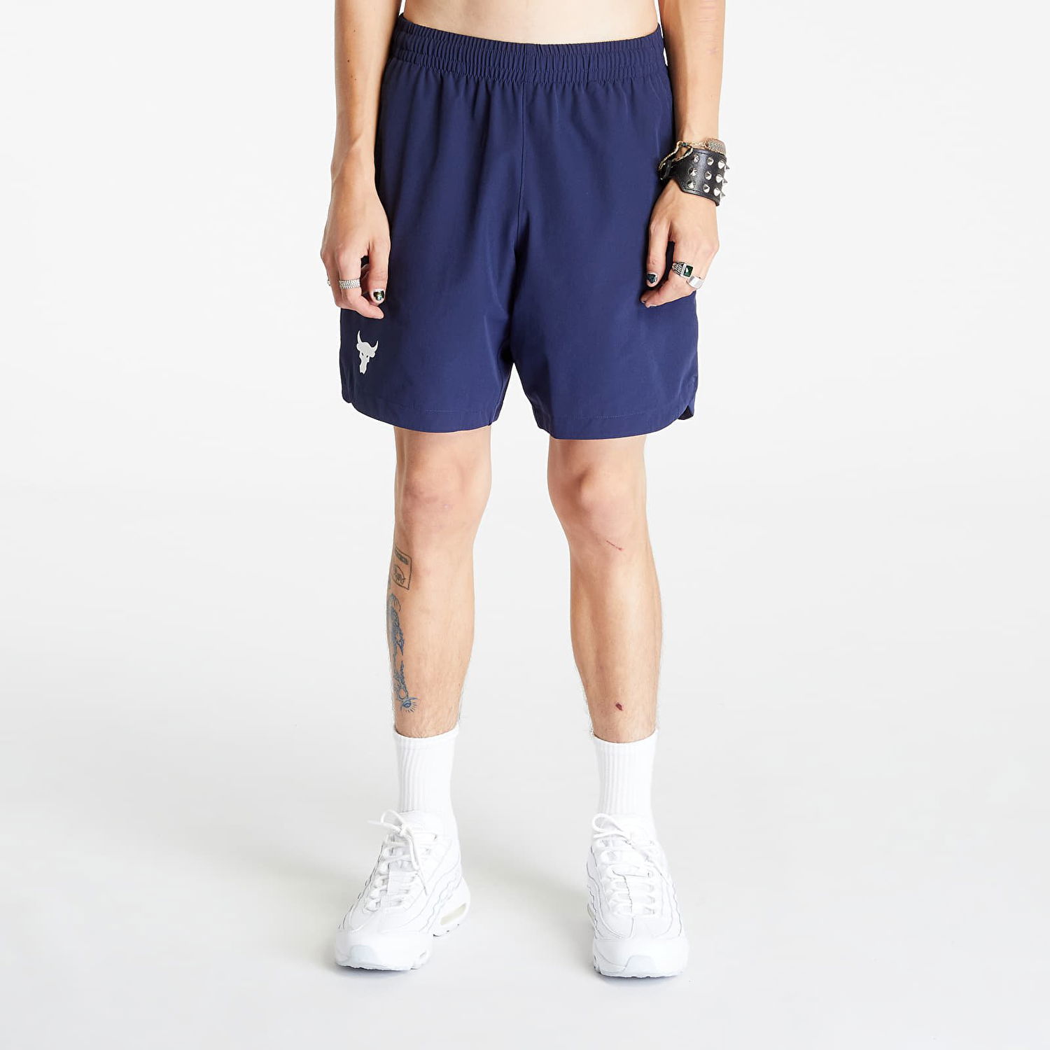 Šortky Under Armour Project Rock Woven Shorts Midnight Navy/ White Navy | 1377431-410, 0