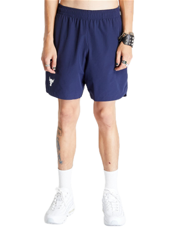 Under Armour Project Rock Woven Shorts Midnight Navy/ White 1377431-410