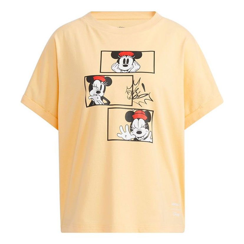 Tričko adidas Originals Disney Crossover Loose Cartoon Print T-Shirt Žltá | HF0471