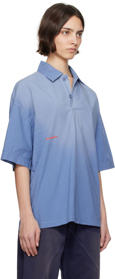 Polo tričko JW Anderson JW Anderson Oversized Logo Polo Modrá | SH0358-PG1764, 4