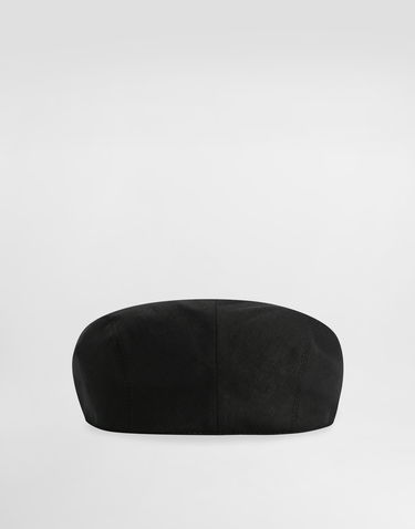 Šiltovka Dolce & Gabbana Dolce & Gabbana Linen Flat Cap Čierna | GH587AFU4JBN0000, 3