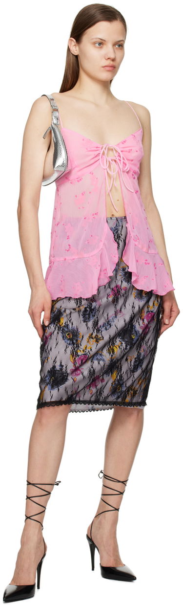 Tielko Anna Sui Anna Sui Exclusive Tie-Front Camisole Ružová | 0123B20, 3