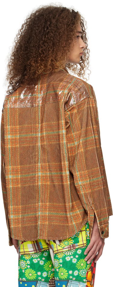Košeľa ERL ERL Plaid Shirt Hnedá | ERL07B010, 2
