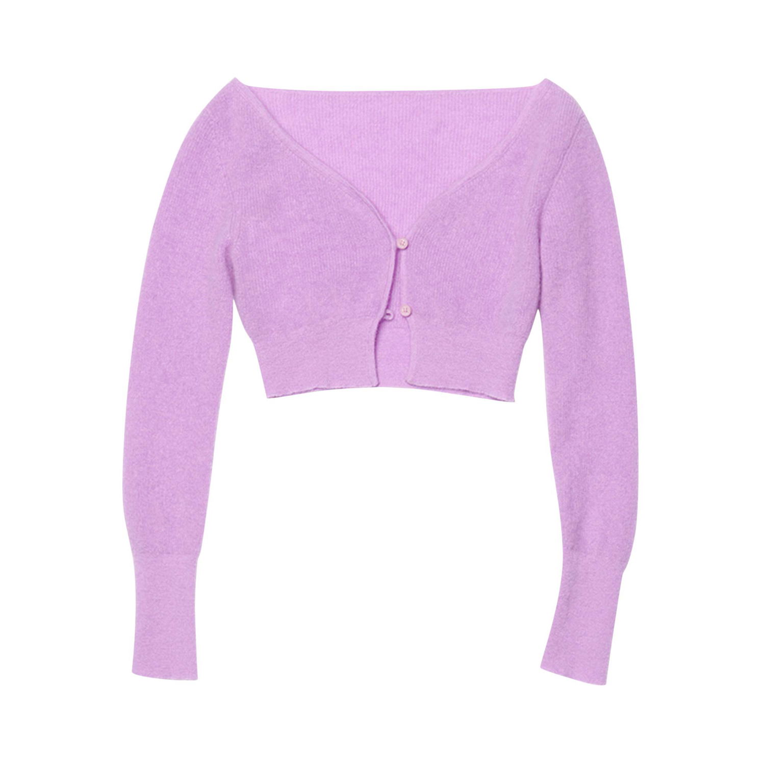Sveter Jacquemus Le Cardigan Alzou Fialová | 213KN203 2360 650, 1