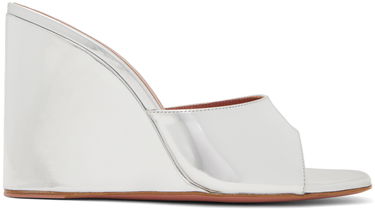 Doplnky Amina Muaddi Amina Muaddi Lupita Wedge Heeled Sandals Metalická | LUPITA WEDGE WEDGE MIRROR, 0