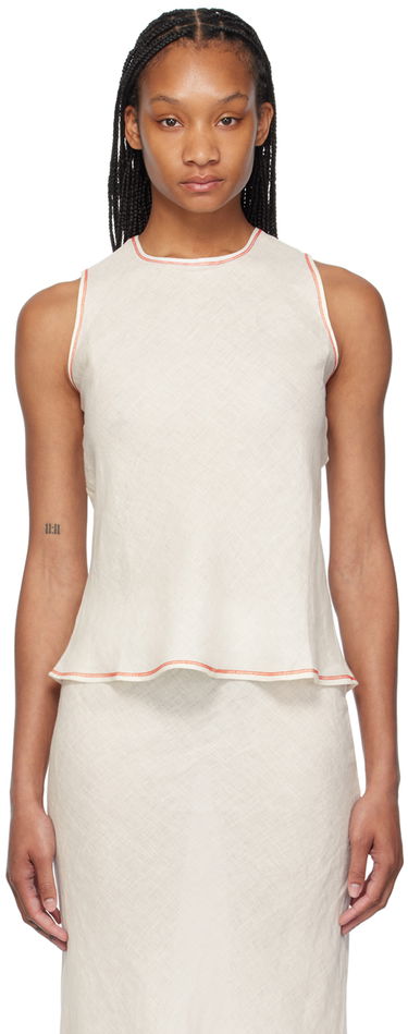 Tielko Baserange Sleeveless Top Béžová | TODY-SL-SU24, 0