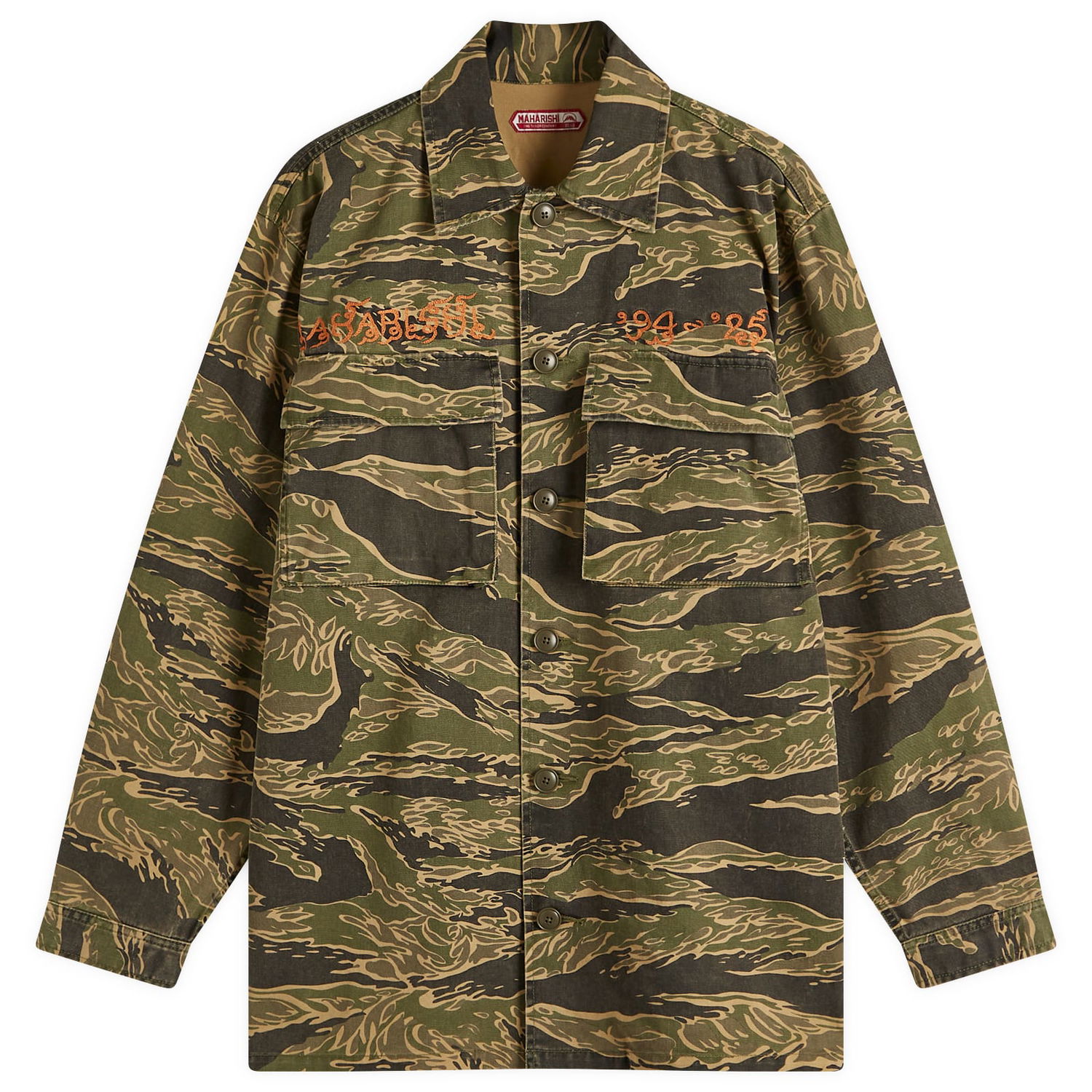 Košeľa Maharishi Maharishi Tiger Camo Advisor's Shirt Zelené | 6077-GLD, 1