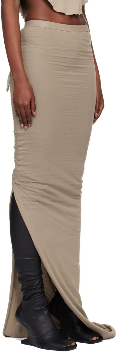 Sukňa Rick Owens Rick Owens DRKSHDW Concordians Soft Edfu Maxi Skirt Béžová | DS02E7337 RN, 1