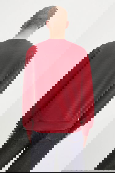 Mikina Carhartt WIP Alumni Plain Cotton Sweatshirt Červená | I035190.H8XX, 2