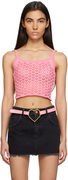 Blumarine Heart Cutout Tank Top