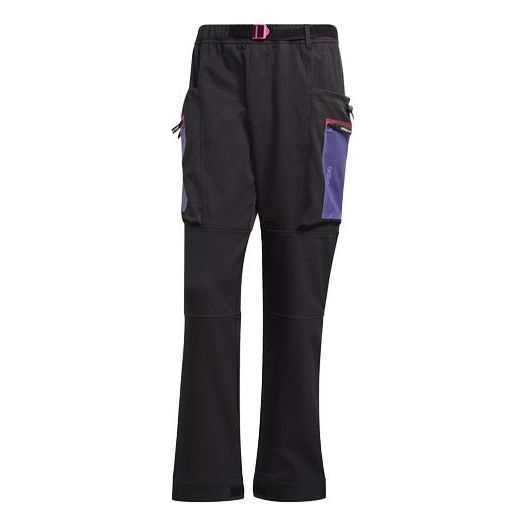 Cargo nohavice adidas Originals G Outd Cargo Loose Fit Sweatpants Čierna | H09349