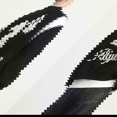 Bomber bunda Rhude Regista Varsity Bomber Jacket with Embroidered Chess Knight, Size Large Čierna | RHFW25JA01841-3186, 3