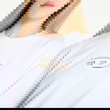 Crop Top Diesel White Crop Top T-Shirt Biela | A15096-0NIAX-100, 3