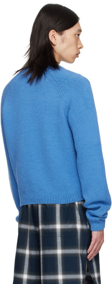 Sveter Acne Studios Blue Crewneck Sweater Modrá | B60382-, 2
