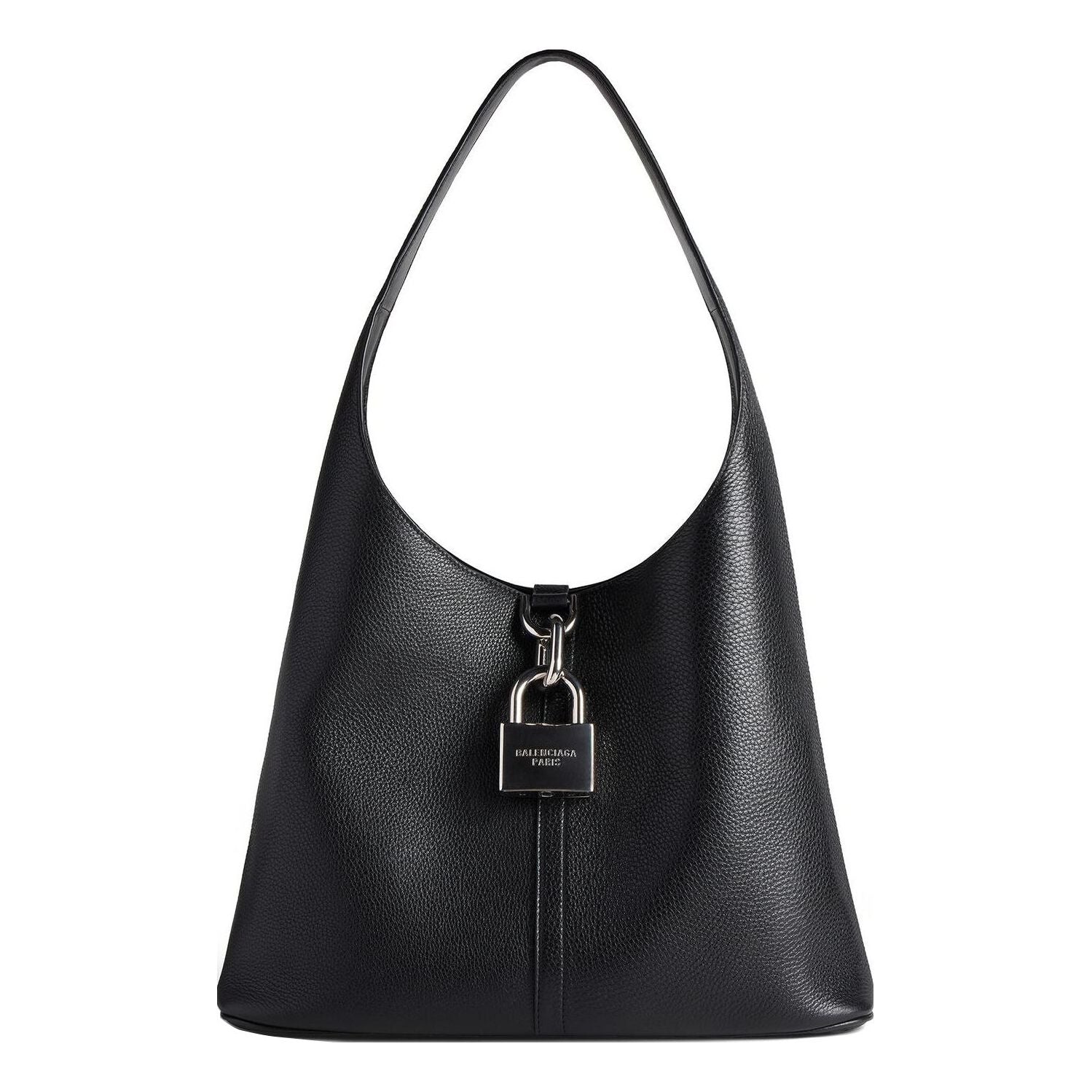 Taška cez rameno Balenciaga Balenciaga Locker Medium Hobo Bag Čierna | 7716362AAWC1000, 0