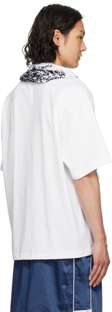 Tričko We11done We11done Wrinkled Muffler T-Shirt Biela | WD-TT1-25-732-U-WH, 2