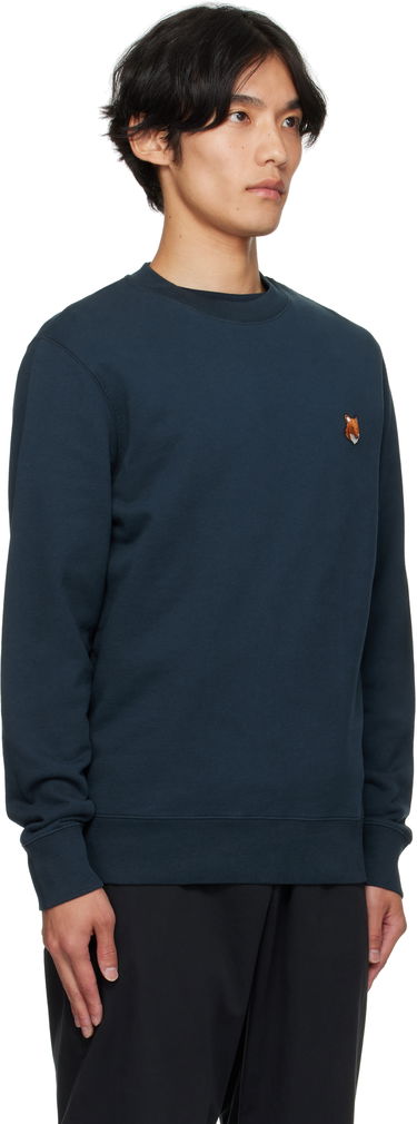 Mikina MAISON KITSUNÉ Maison Kitsuné Fox Head Patch Regular Sweatshirt Šedá | PM00303KM0340, 4