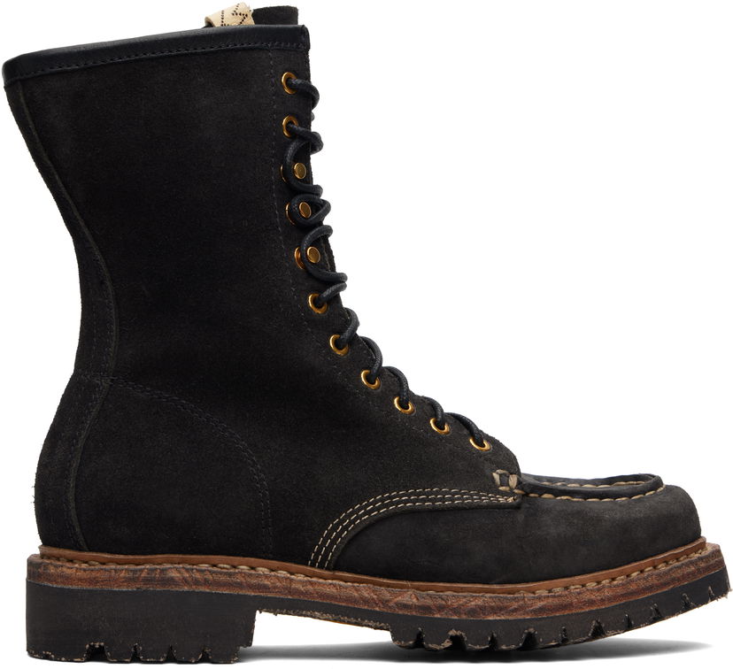 Tenisky a topánky visvim Scout Moc Folk Boots Čierna | 0125202002011