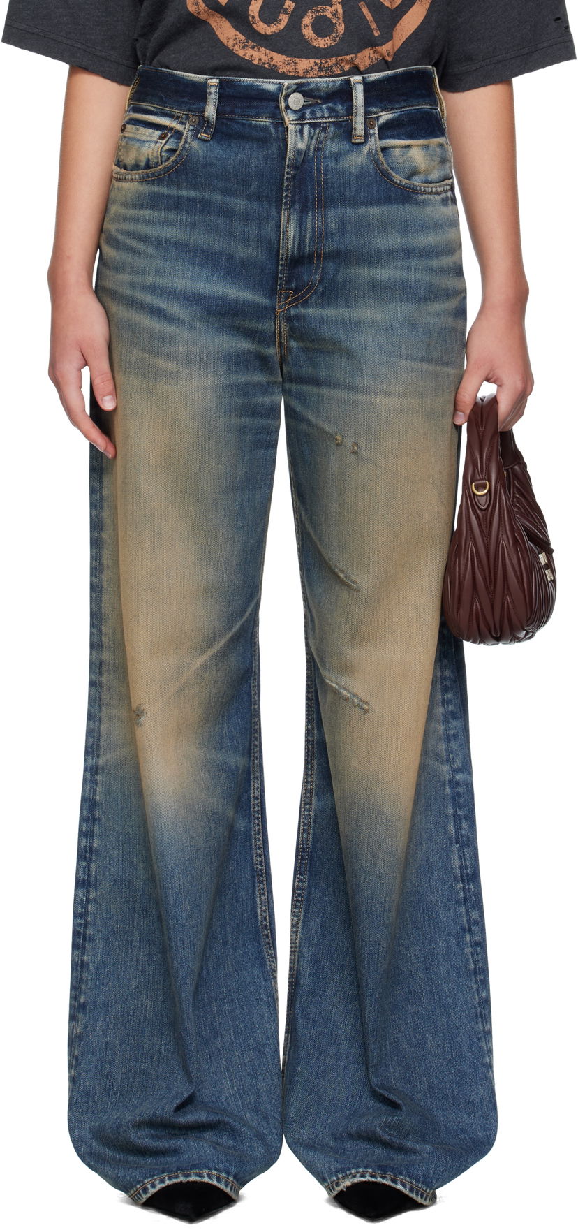 Džínsy Acne Studios Acne Studios Regular-Fit 2022F Jeans Modrá | A00543-
