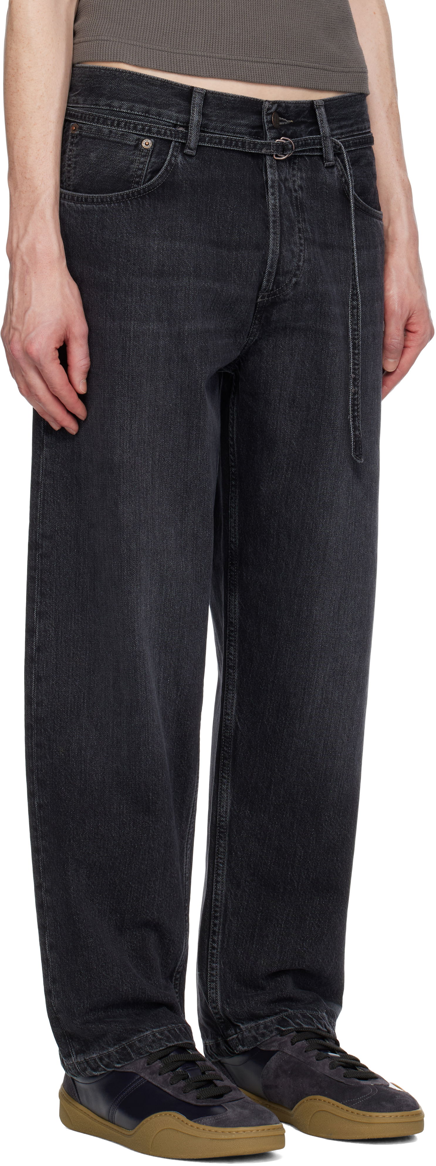 Nohavice Acne Studios 1991 Toj Jeans Čierna | C00067-, 1