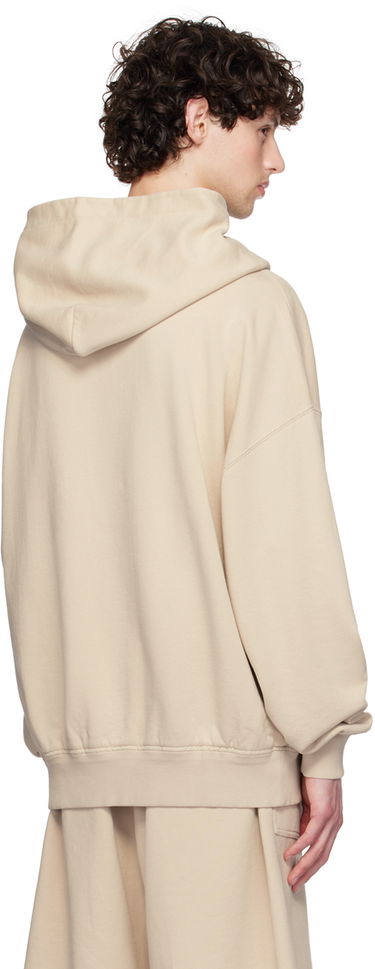 Mikina Dolce & Gabbana Embroidered Logo Hoodie Béžová | G9AKPZG7NQI, 2