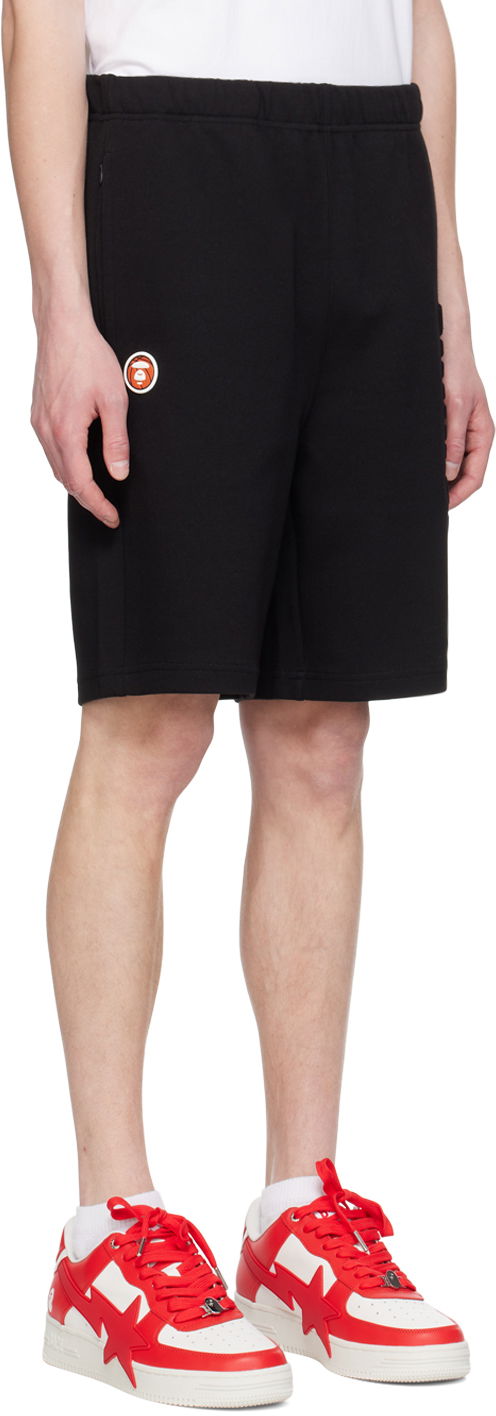 Šortky AAPE by A Bathing Ape AAPE by A Bathing Ape Moonface Shorts Čierna | AAPSPMA696XXMBKX, 1