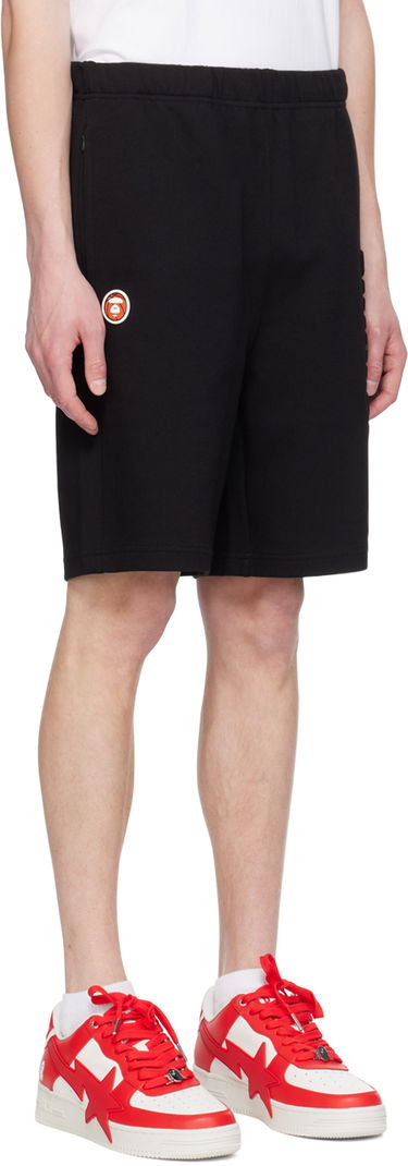 Šortky AAPE by A Bathing Ape AAPE by A Bathing Ape Moonface Shorts Čierna | AAPSPMA696XXMBKX, 1