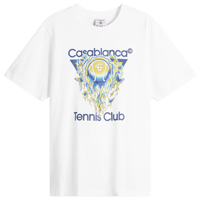 Tričko Casablanca Casablanca Tennis Club Icon Classic T-Shirt Biela | M-SP26-JTS-001-01