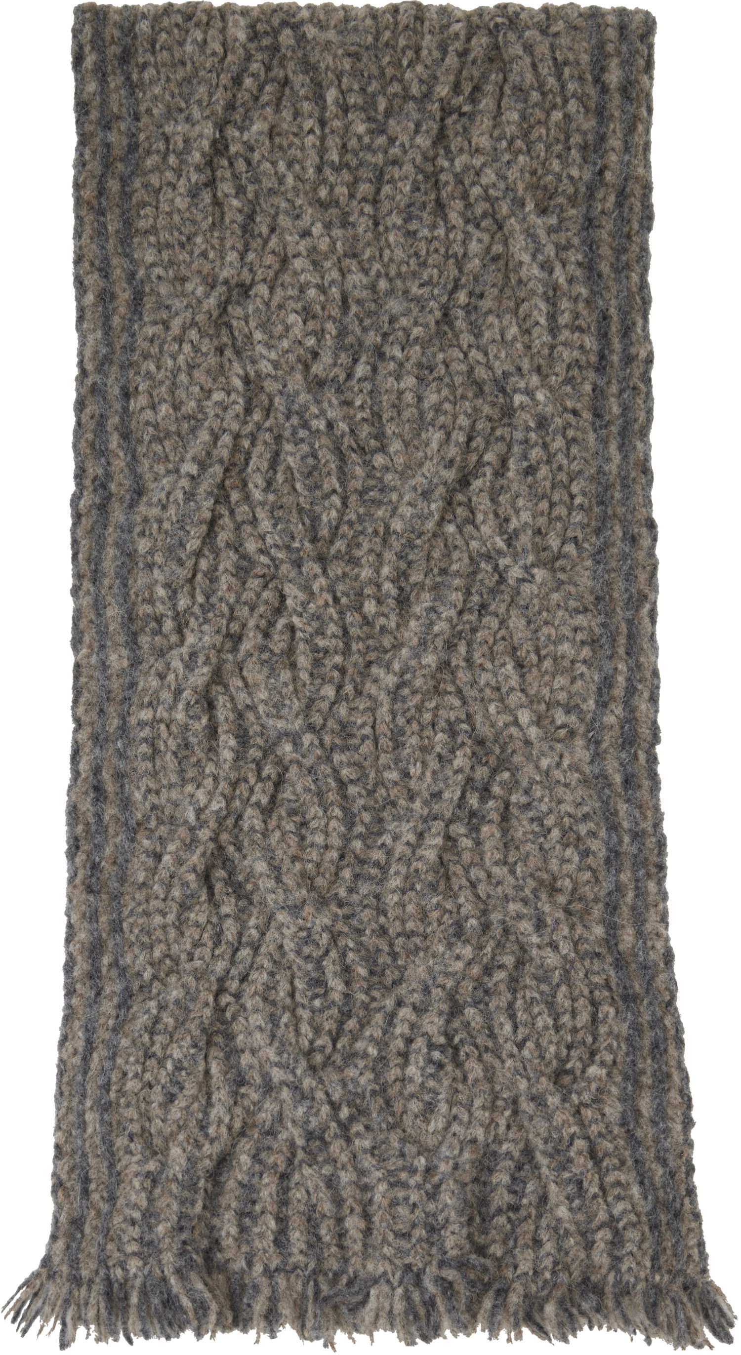 Šál Eckhaus Latta Eckhaus Latta Plait Knit Scarf Hnedá | 8111-EL-PS25-S - STONE, 1