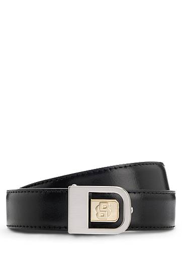 Opasok BOSS Reversible Italian Leather Belt with Double B Monogram Čierna | 50548522, 0