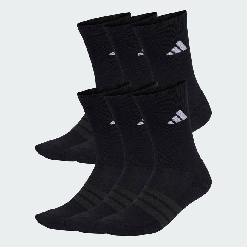 Ponožky adidas Performance Cushioned Crew Socks 6 Pair Pack Čierna | KE5499