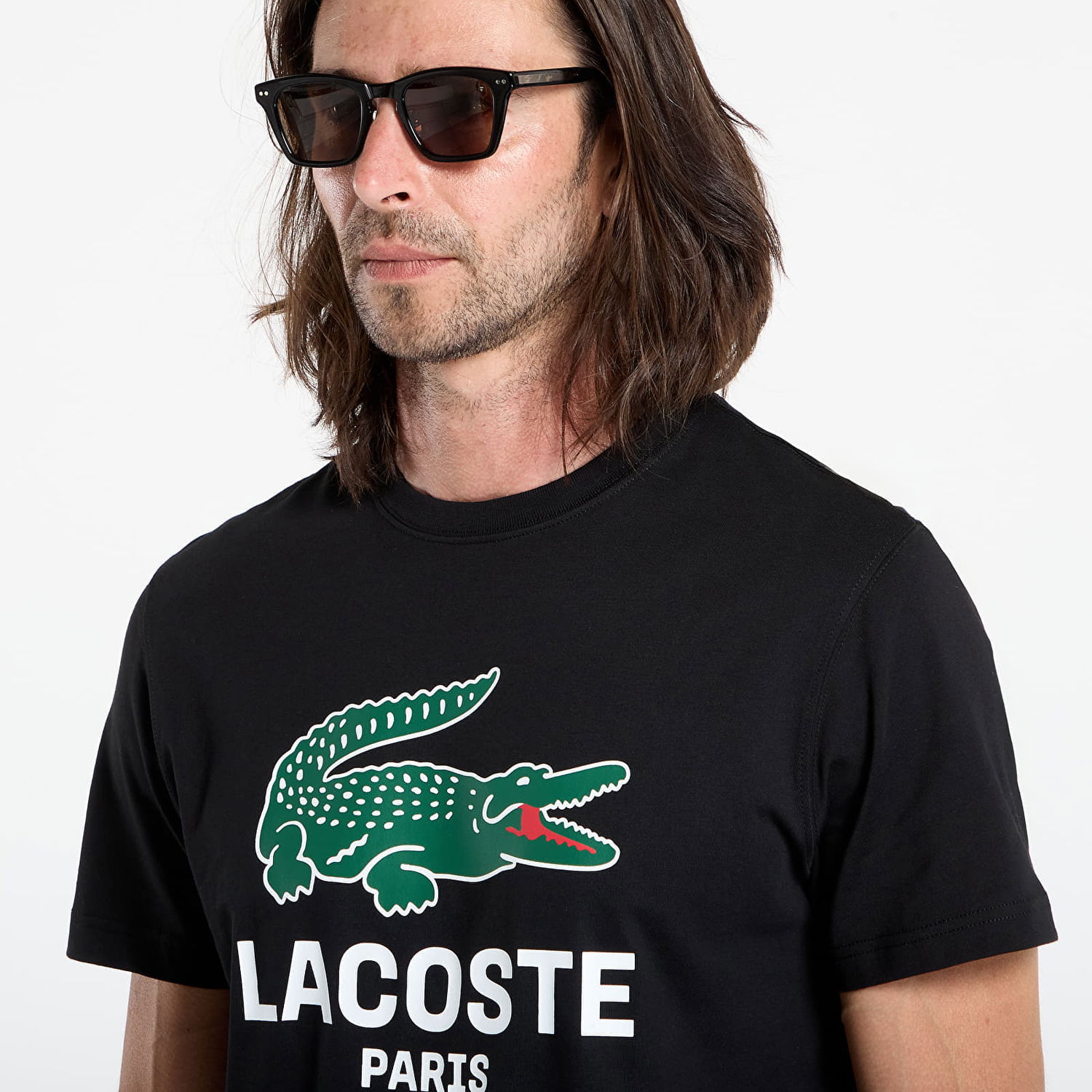 Tričko Lacoste LACOSTE Men's Tee Čierna | TH5634 031, 1