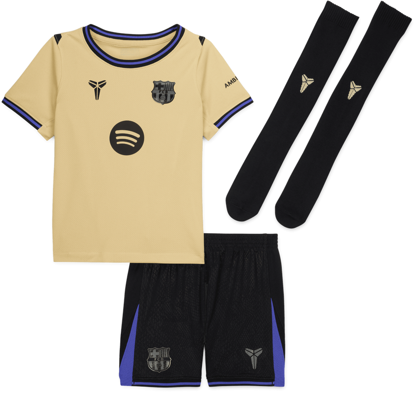 Dres Nike FC Barcelona Dri-FIT Minikit Away Jersey Set 2025/26 Žltá | hj5618-784