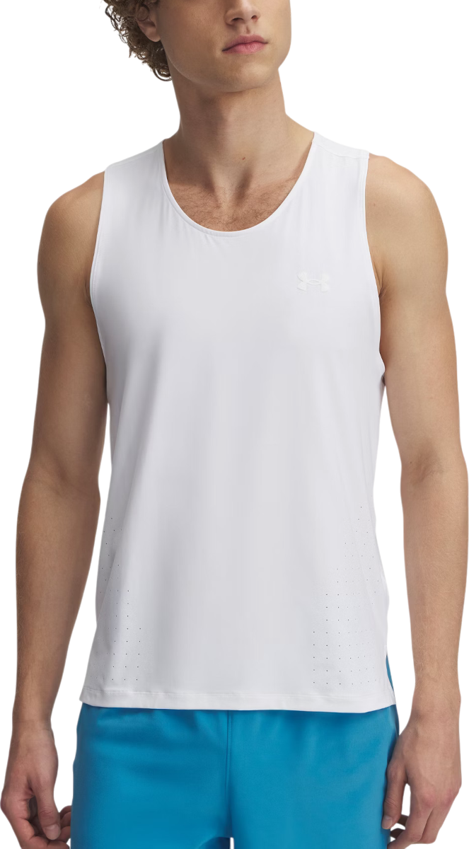 Tielko Under Armour UA Launch Elite Singlet Biela | 1389800-100, 0