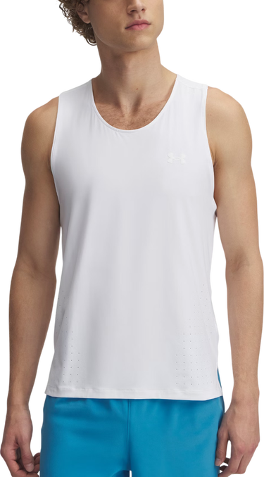 Tielko Under Armour UA Launch Elite Singlet Biela | 1389800-100, 0