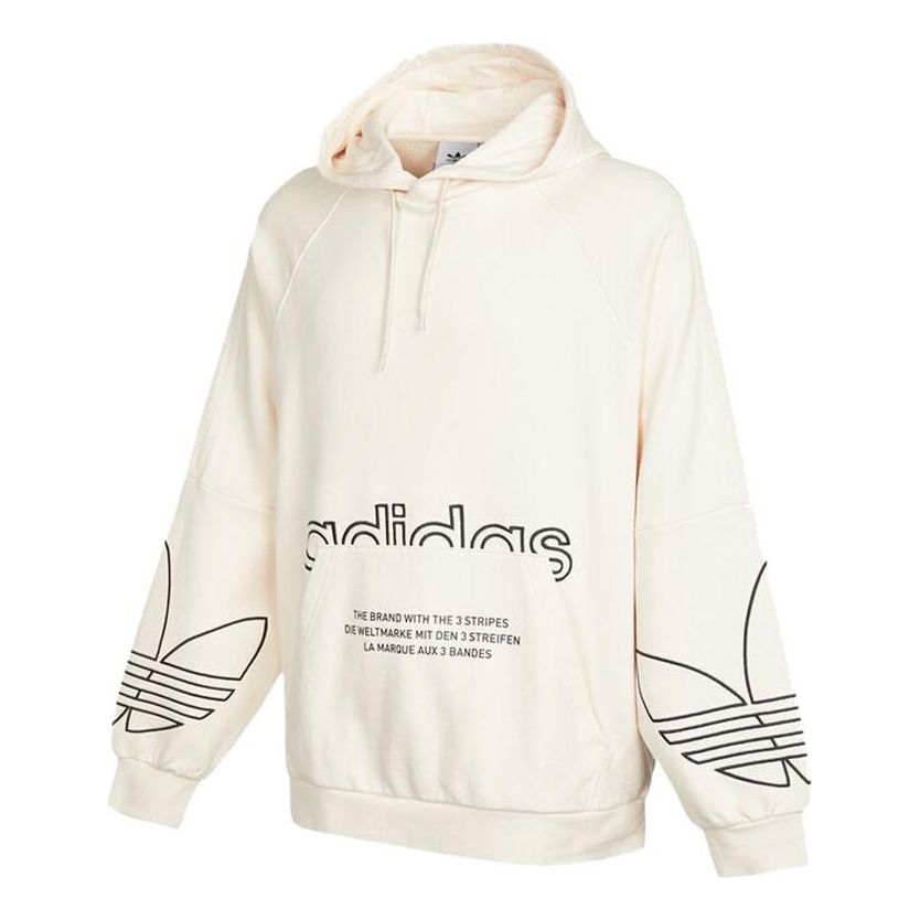 Mikina adidas Originals Graphics Hoodie Béžová | H13462, 0