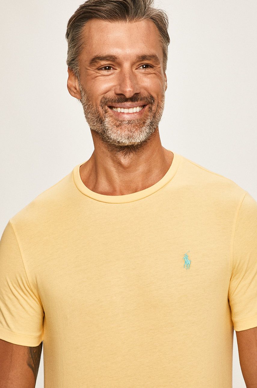 Tričko Polo by Ralph Lauren Custom Fit Tee Žltá | 710671438147, 0