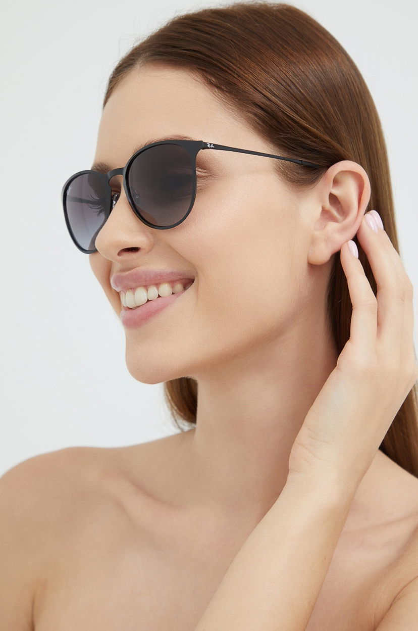 Slnečné okuliare Ray-Ban Ray-Ban Erika Metal Sunglasses Čierna | 0RB3539.002/8G.54